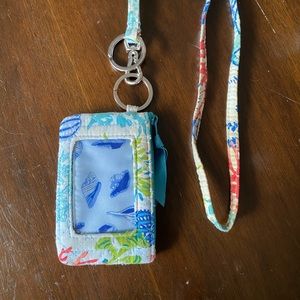 Vera Bradley ID case and Lanyard